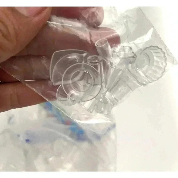 Lot of 8 Miniature Dollhouse Tea Serving Set Tiny Plates Cups Glasses - Picture 9 of 16